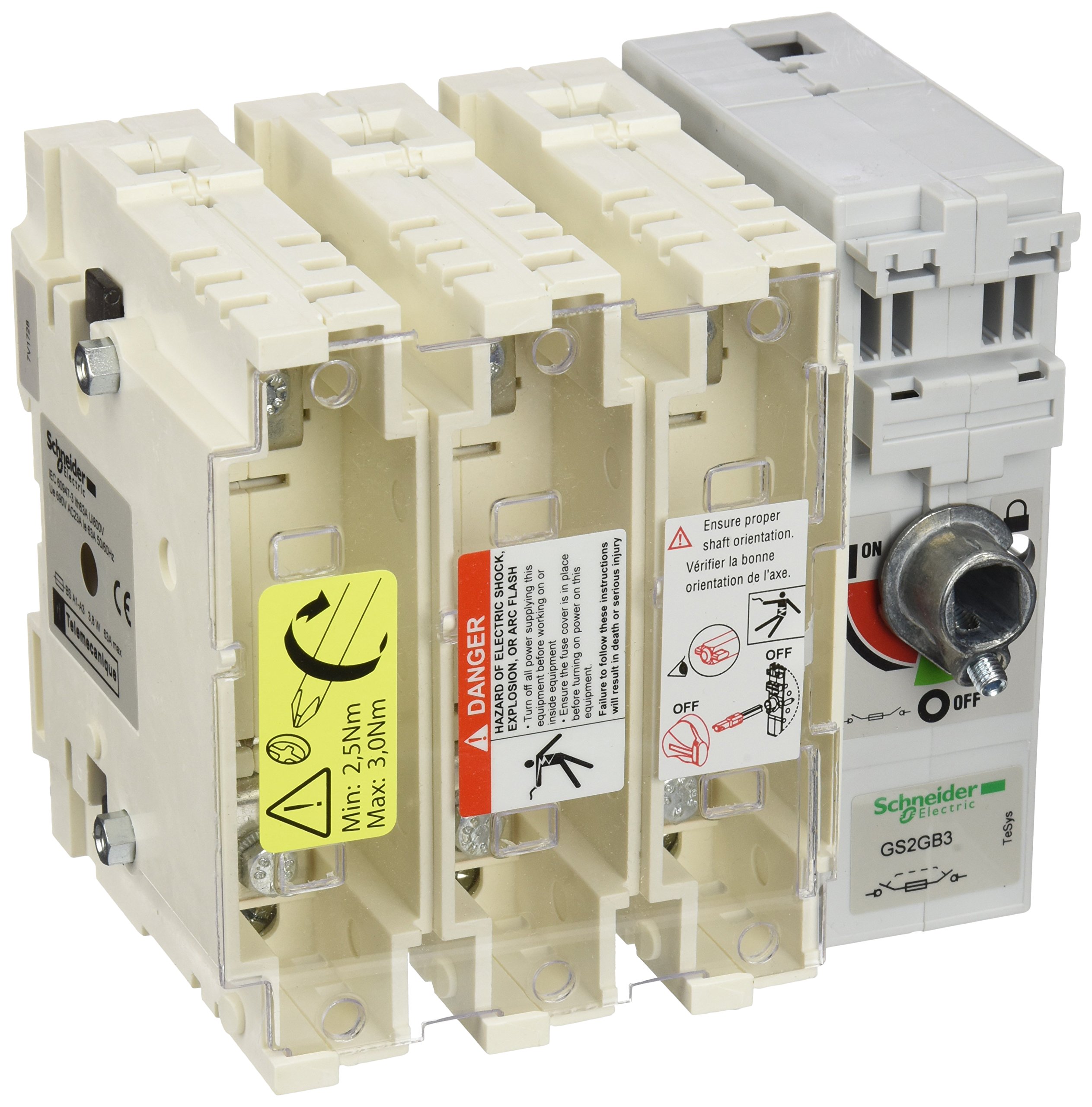 Schneider Electric GS2GB3 BS Fuse Switch Body TP 63A, Fuse Disconnect Sw.3 X 63A A2-A3