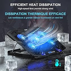 TopMate C5 12-15.6 inch Gaming Laptop Cooler