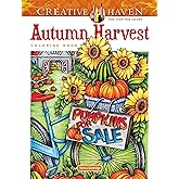 Creative Haven Autumn Harvest Coloring Book (Adult Coloring Books: Seasons)