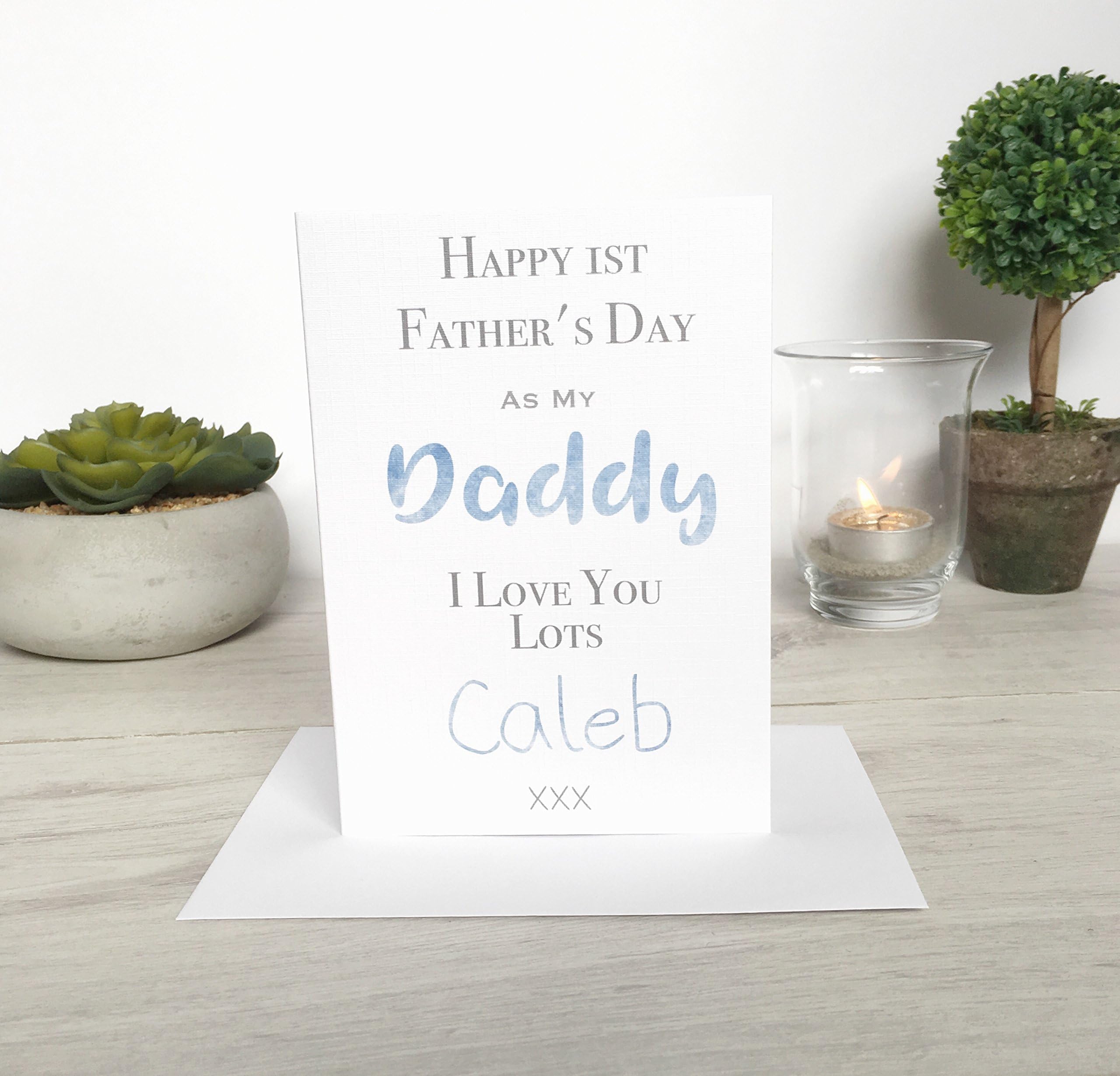 Personalised First Father's Day Card - From Son