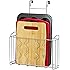 SimpleHouseware Over the Cabinet Door Organizer Holder, Silver