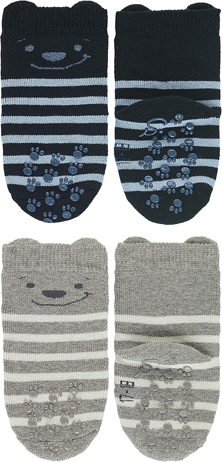 Sterntaler Baby Boys Abs-krabbelsöckchen Dp Bär Chaussettes, Bleu (marine 300), 22 Calf Socks Not Applicable - Image 3