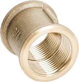 HYDROBIL 3/4" Brass MUFF Thread Pipe Fitting Female x Female Screwed view 4