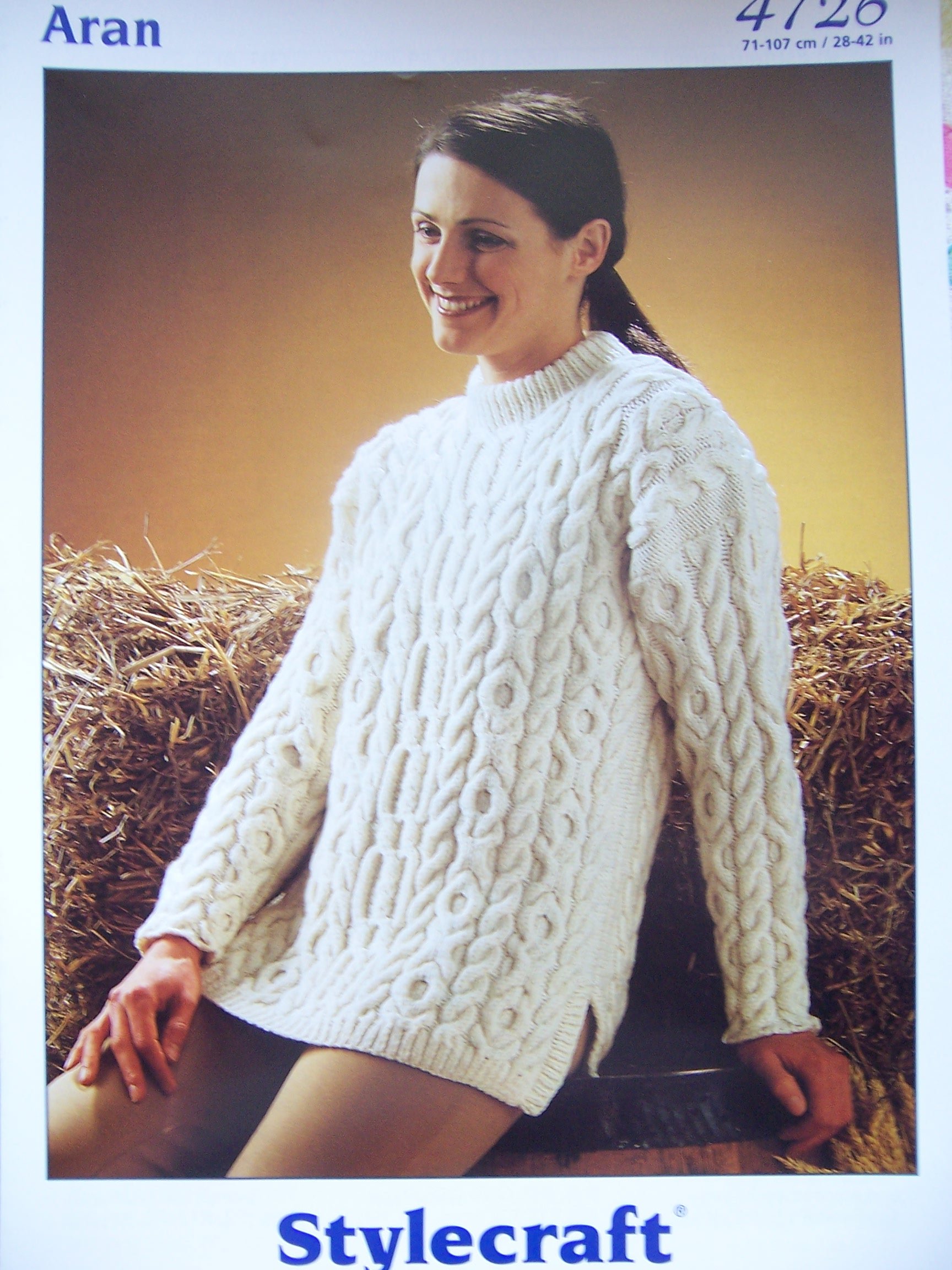 aran tunic knitting pattern
