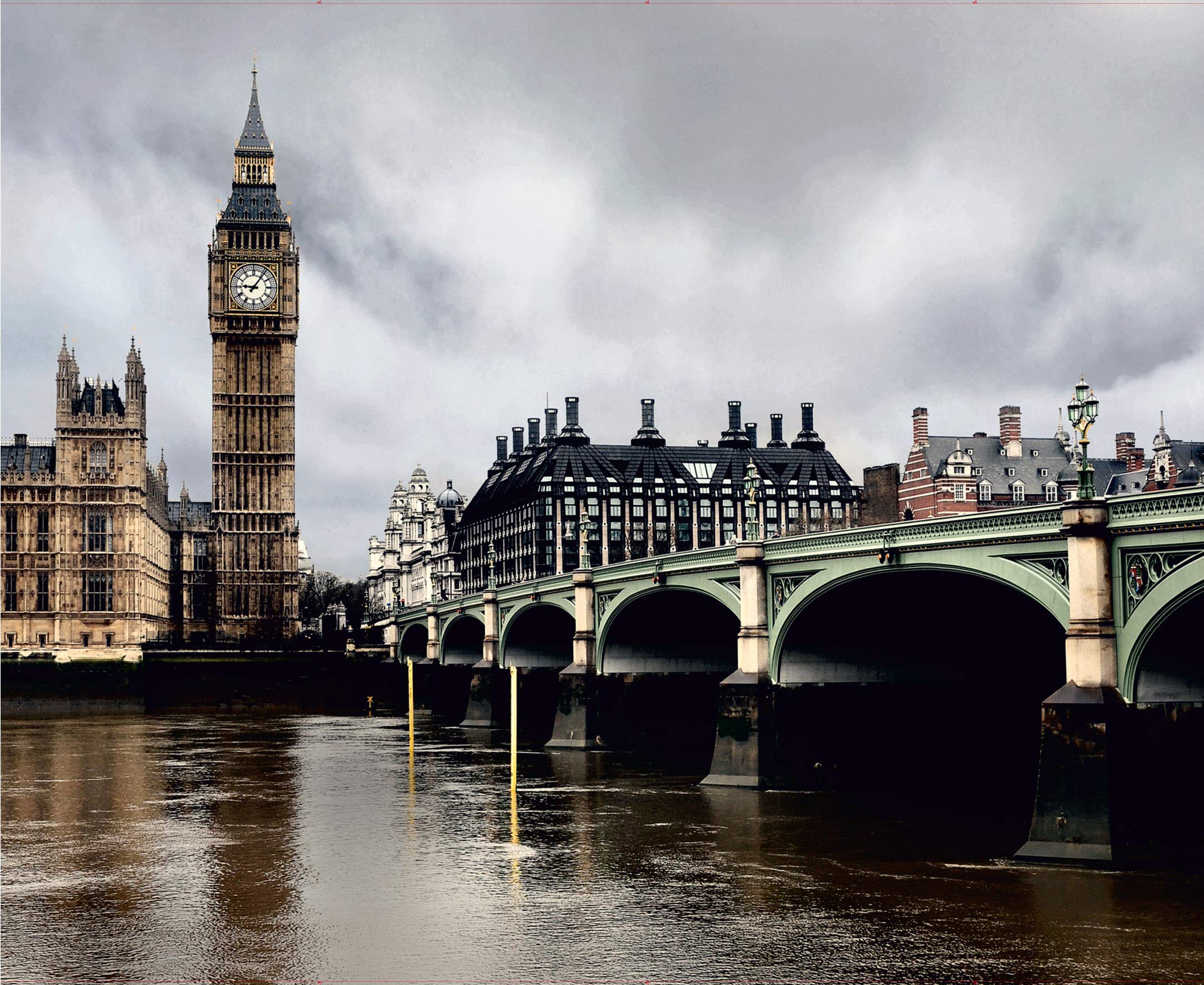 AG DESIGN London Giant Wall Poster, Non Woven, Multi-Colour, 360 x 270 cm
