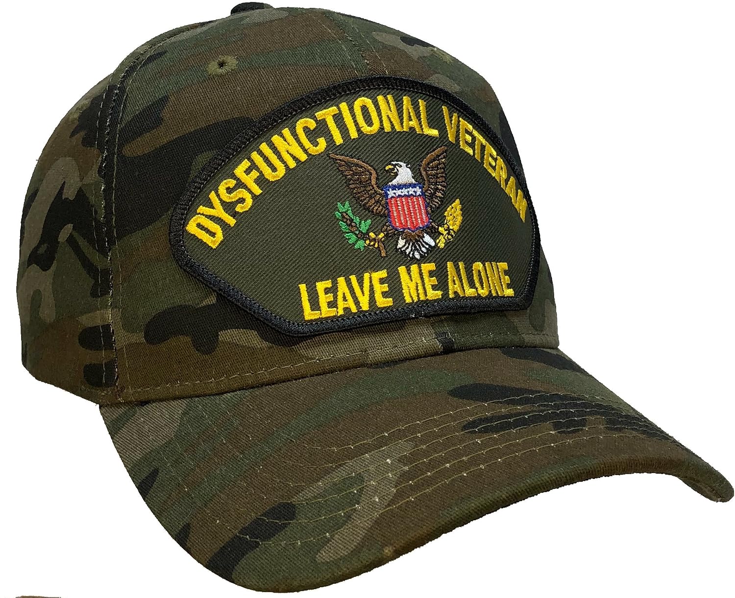 DYSFUNKTIONALE VETERANENKAPPE/MÜTZE Schwarz Neu Verstellbar