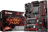 MSI X370 GAMING PLUS AM4 AMD RYZEN 7th Gen DDR4 ATX Motherboard Black view 1