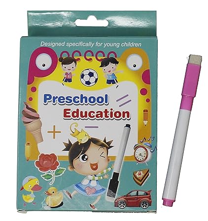 Fusine New Creative Educational Aids Preschool Concepts, Number Concepts, Alphabets Concepts( Flash Cards with Pen )( Write & Learn ) (Preschool)