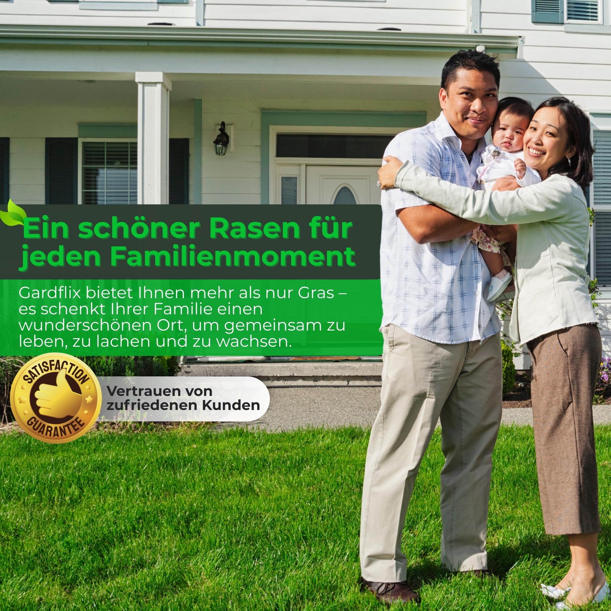 Gardflix Herbstdünger Rasen Langzeitwirkung (5kg Sack für 250m²) | Rasendünger Herbst verdrängt Moos | Frostschutz & Winterfester Rasen | Staubarmer Granulat für Streuwagen | Sicher für Kind & Tier 8