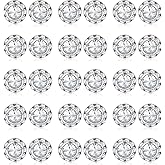 SAILIMUE 15Pairs Rhinestone Earrings For Women Dance Competition Performance Ballet Stud Earrings Stainless Steel Round Acrylic Stone Inside Rhinestone Crystal Halo Dance Competition Earrings Set 15mm 20mm