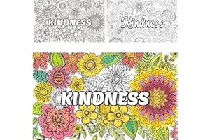 2pcs Jumbo Mandala Coloring Posters, 100x60cm/39.37x23.62in Large Motivational Coloring Posters for Kids Adults Teens Art Cra