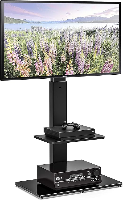 Amazon Com Fitueyes Swivel Tv Stand With Mount For Most 32 65inch