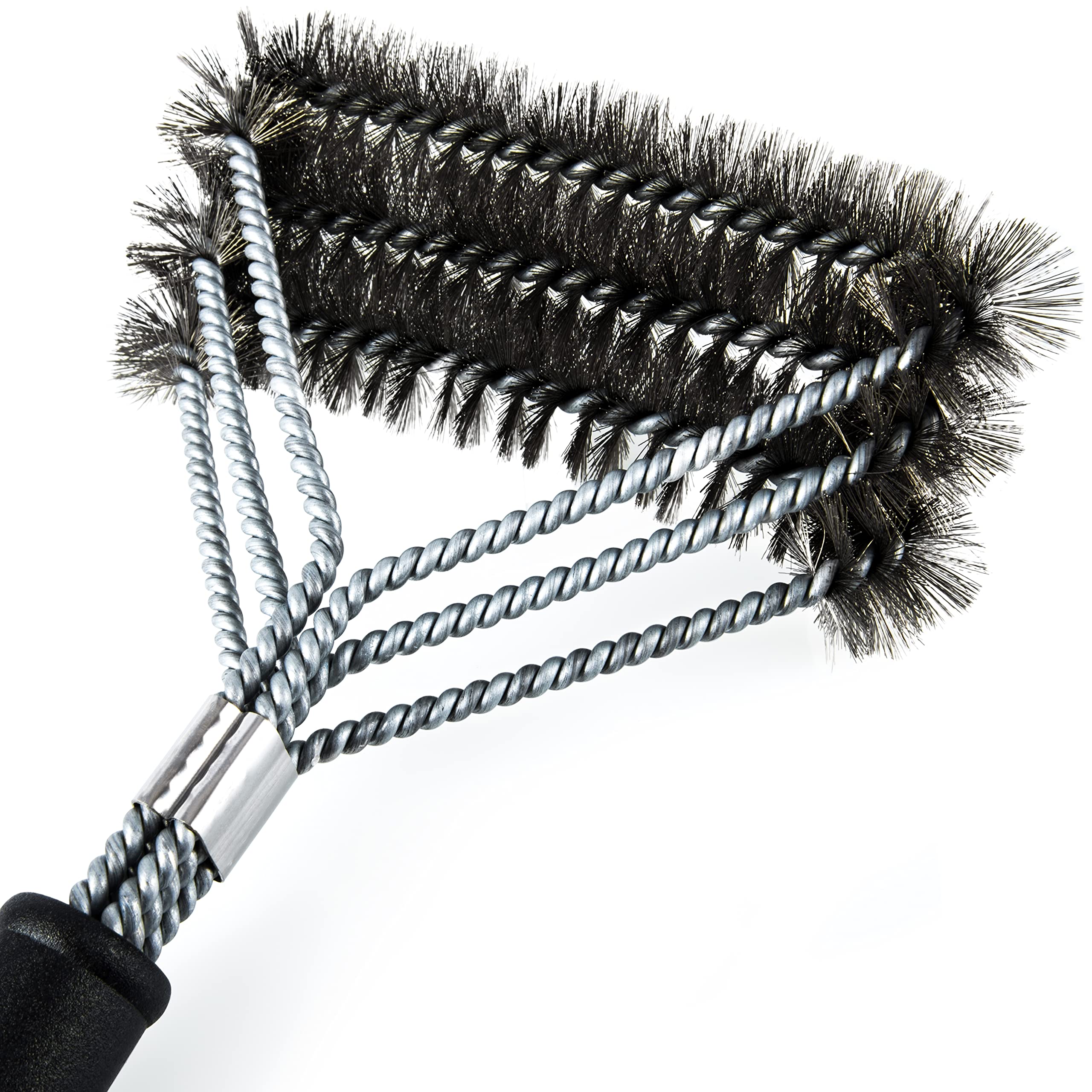 Barbecue Brush With 3 Brush Heads Made of High-Quality Stainless Steel Extra Long Handle | Dishwasher Safe | Wire Brush for Electric, Gas or Charcoal BBQ Grill grill brush | of Blum Valley