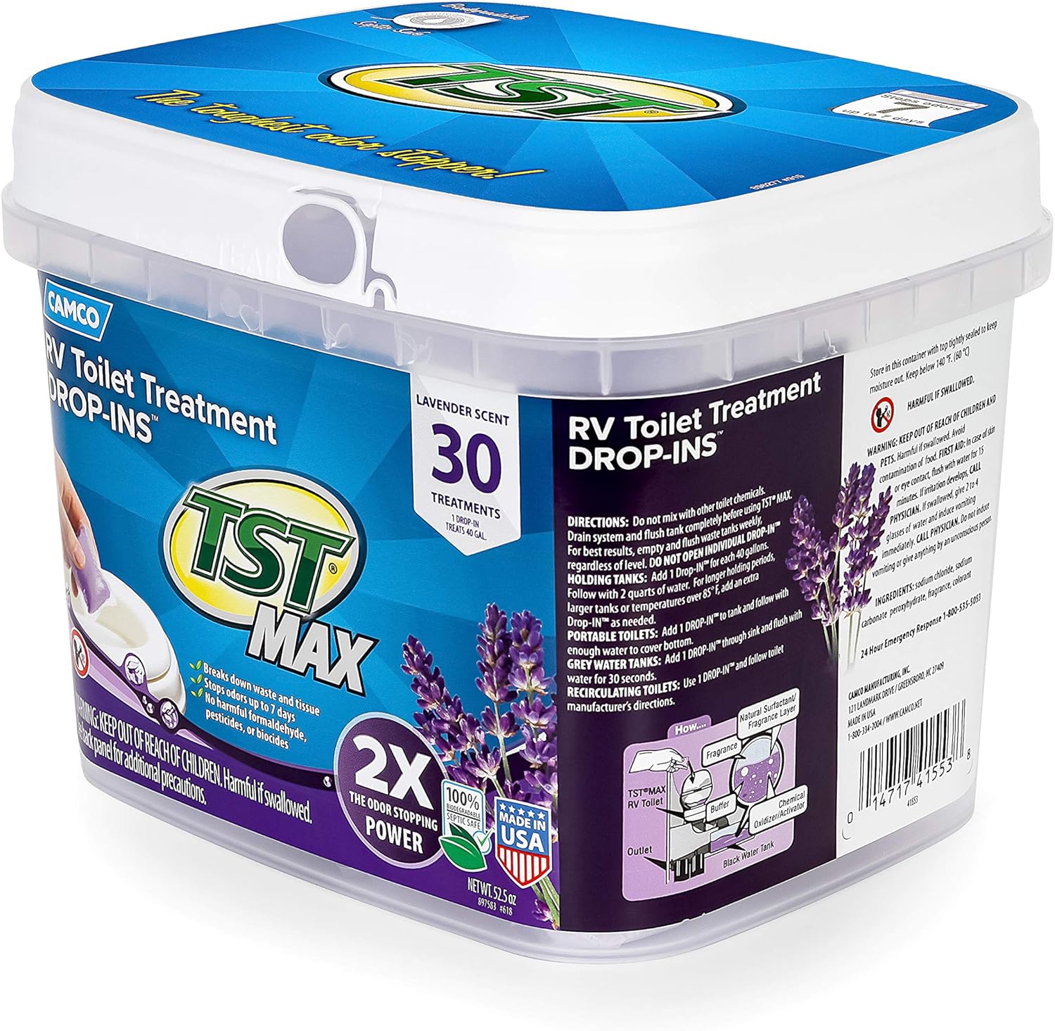 Camco 41553 TST Ultra-Concentrated , 30 Pack - Max Strength: Automotive