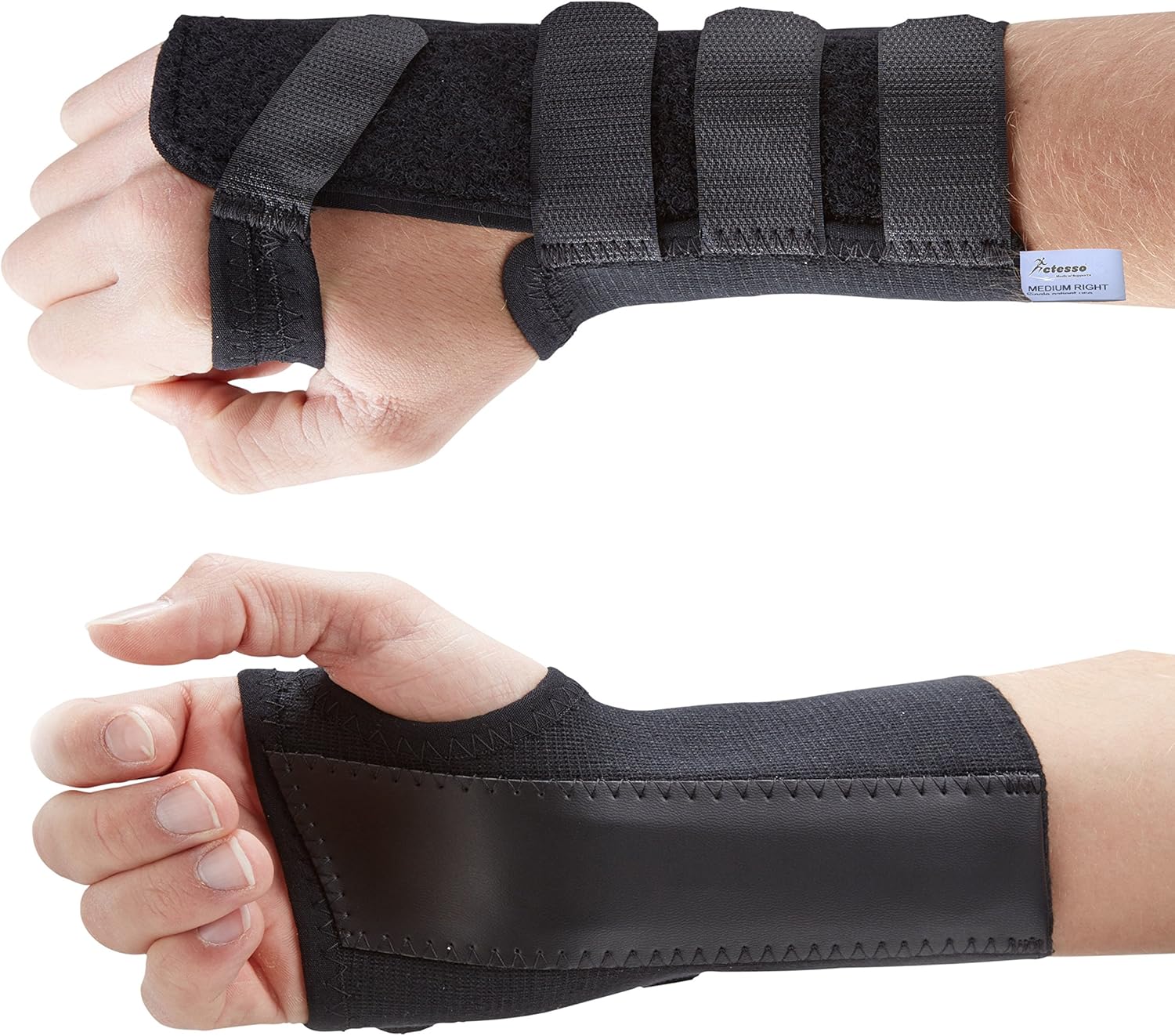 Black Elastic Wrist Support Splint Brace Physician Designed for
