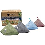 4 Pack of 200g Naturally Activated Bamboo Charcoal Air Purifying Bags | Natural Home Deodorizer Bags | Organic, Eco Friendly 