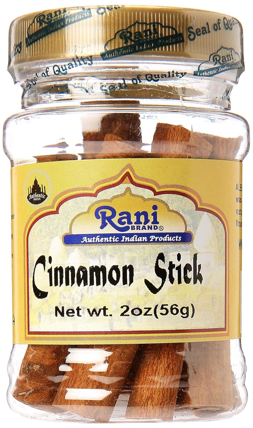 Rani Cinnamon Sticks 2oz (56g) ~ 6-8 Sticks 3 Inches in Length Cassia Ceylon Round ~ All Natural | Vegan | No Colors | Gluten Free Ingredients | NON-GMO