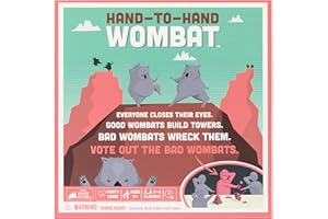 EXPLODING KITTENS LLC Exploding Kittens Hand to Hand Wombat Card Game Fun Family Card Games for Adults Teens & Kids - Fun Party Games, 3-6 Players
