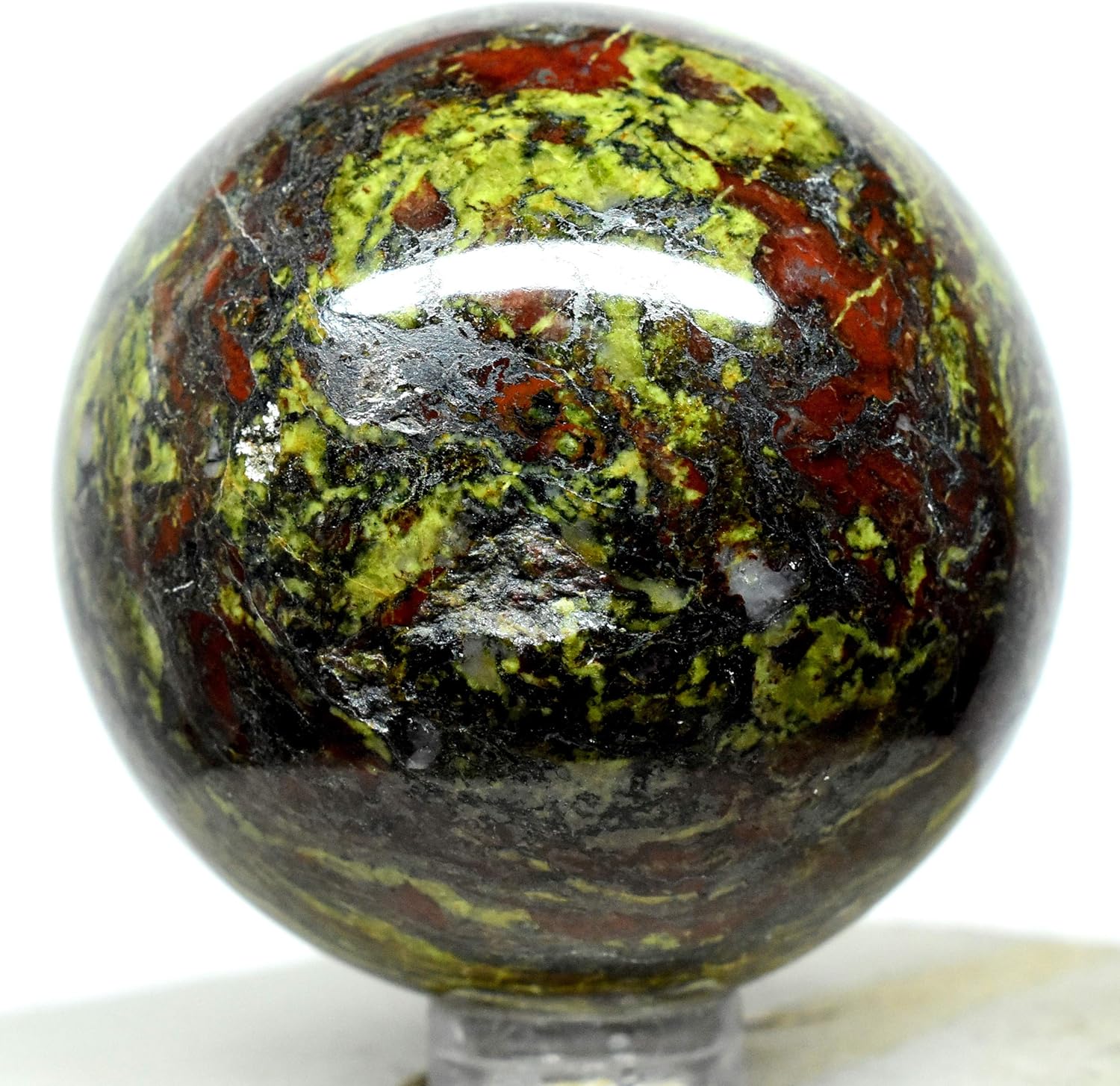 Hqrp 2 Green Red Dragon Blood Stone Sphere Natural Heliotrope Mineral Ball Blood Jasper Crystal Polished Gemstone South Africa Stand Amazon Co Uk Kitchen Home