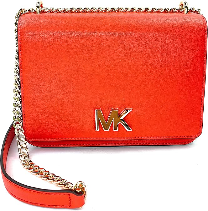 Buy Michael Kors Women's Mott Large Leather Chain Shoulder