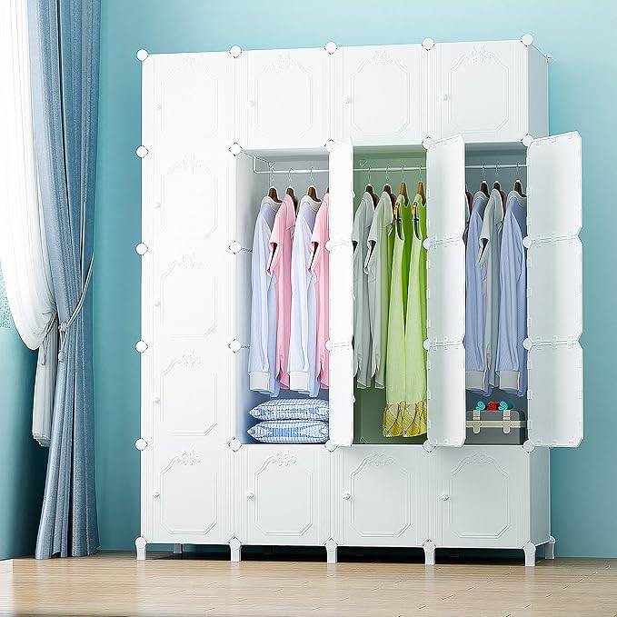 PREMAG Wardrobe made of Plastic Modules for Storage of Clothes