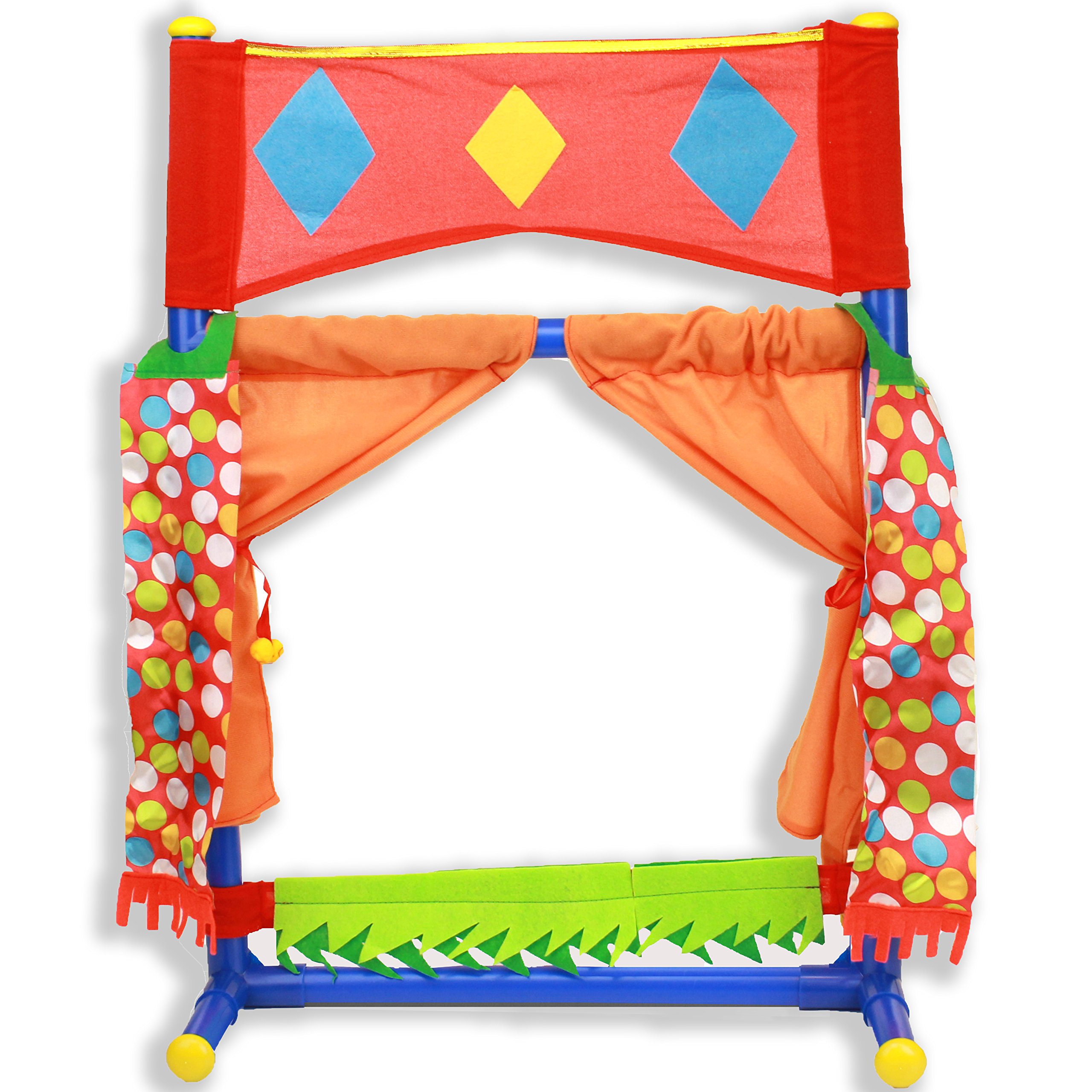 IQ Toys Table Top Puppet Theater Fold-able &amp; Easy to Store