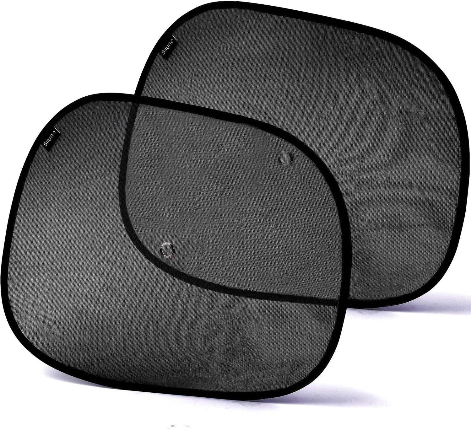 Sun protection – SILUNO’s Premium Sun Visor for Car Side Windows – 1 set Two Sun Blinds! – Sun Protection for your children or pets from UV – Fits most Car Windows