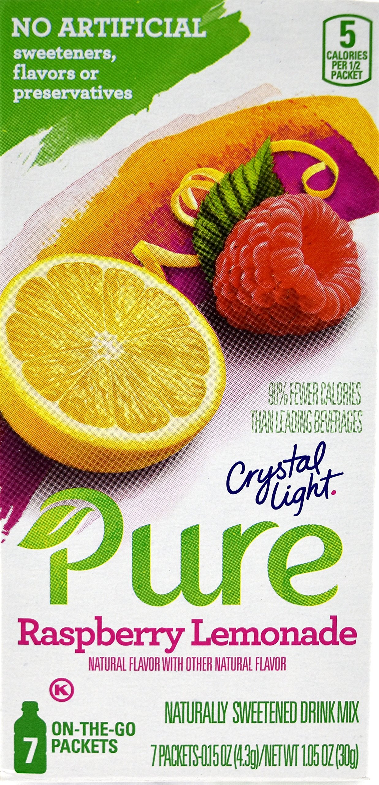 Crystal Light Packets Raspberry Buy Crystal Light Pure Raspberry Lemonade On The Go Drink Mix, 7-Packet ...