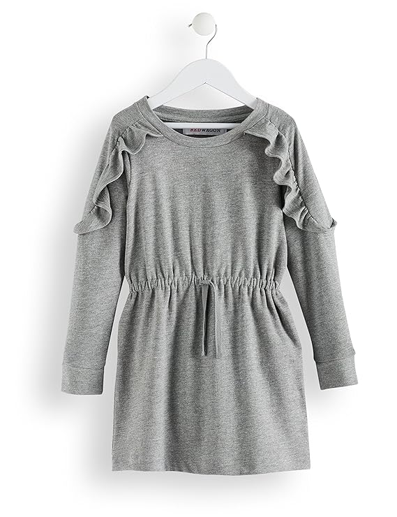 RED WAGON Mädchen Sweatshirt-Kleid mit Rüschendetails