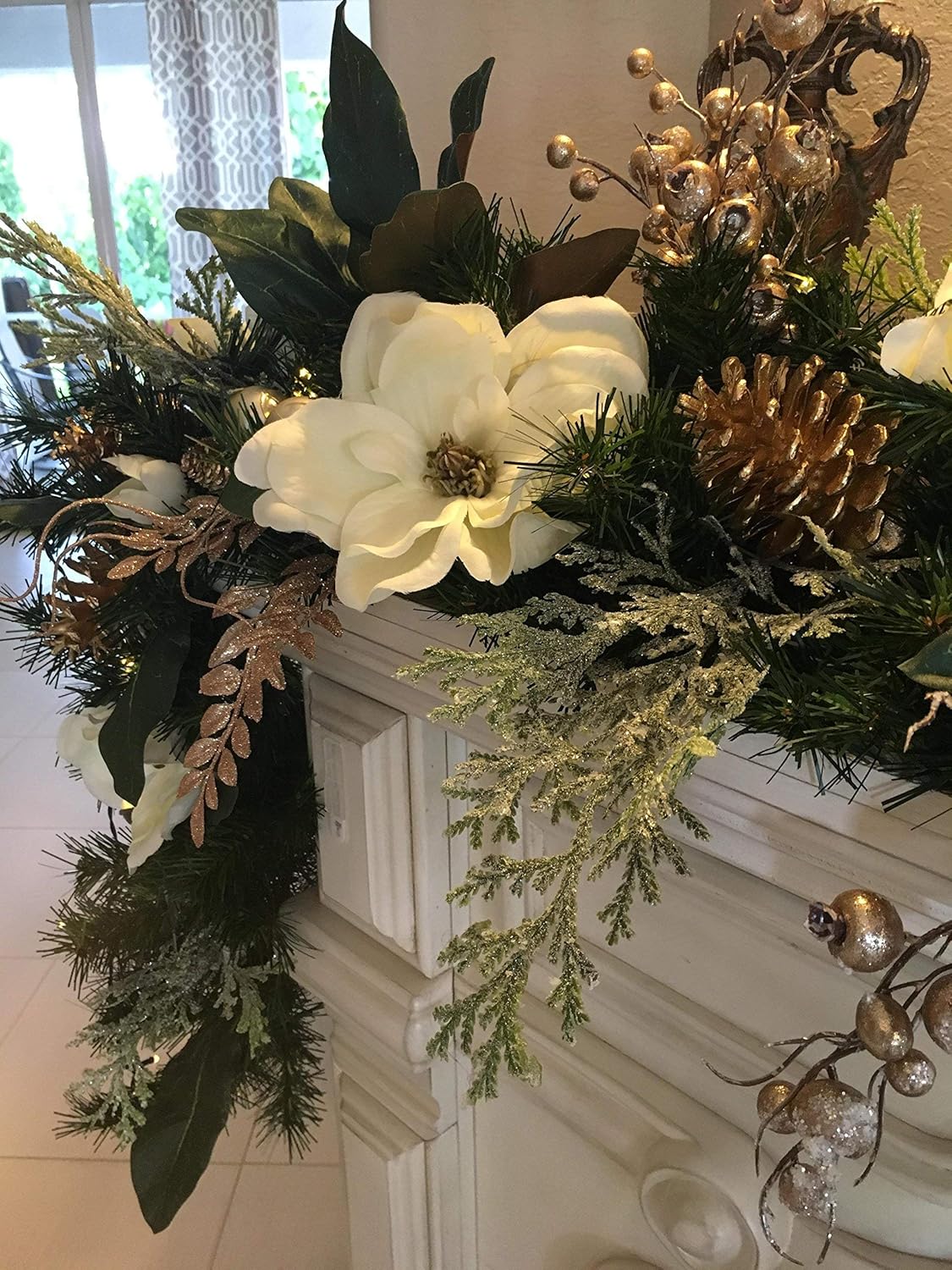 Amazon.com: Sophisticated Pre-Decorated Holiday Garland 9 feet.: Handmade