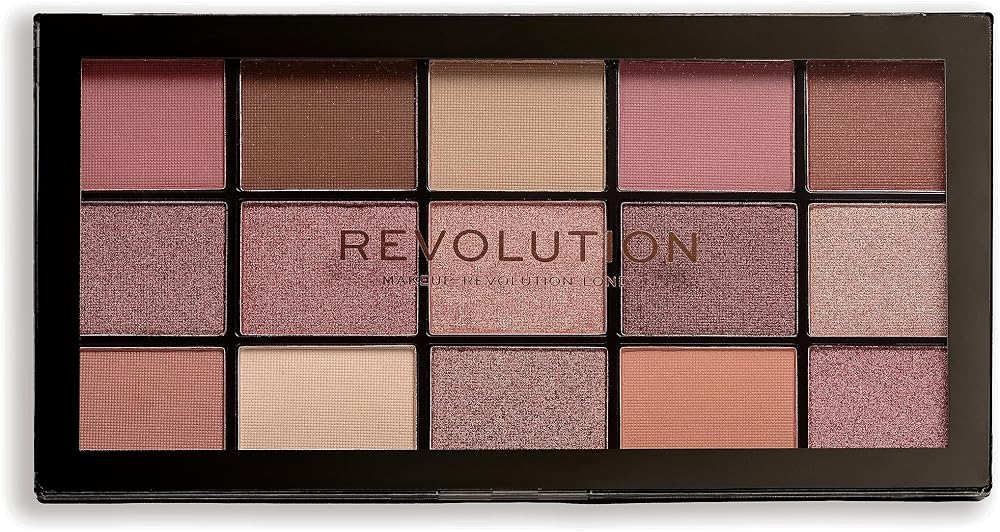 Revolution Beauty Reloaded Eyeshadow Palette 15 shades Matte Shimmer 16.5g