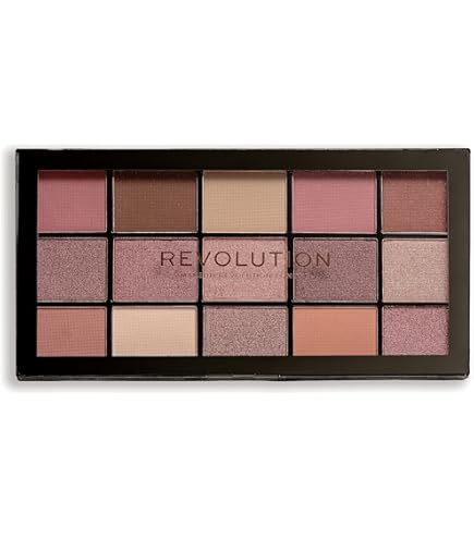 Amazon.com : Revolution, Reloaded Shadow Palette, Blendable Matte & Shimmer  Finishes, 15 Shades, Velvet Rose, 0.58 oz : Beauty & Personal Care