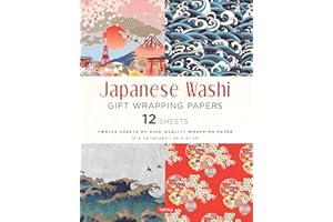 Japanese Washi Gift Wrapping Papers - 12 Sheets: 18 x 24 inch (45 x 61 cm) Wrapping Paper