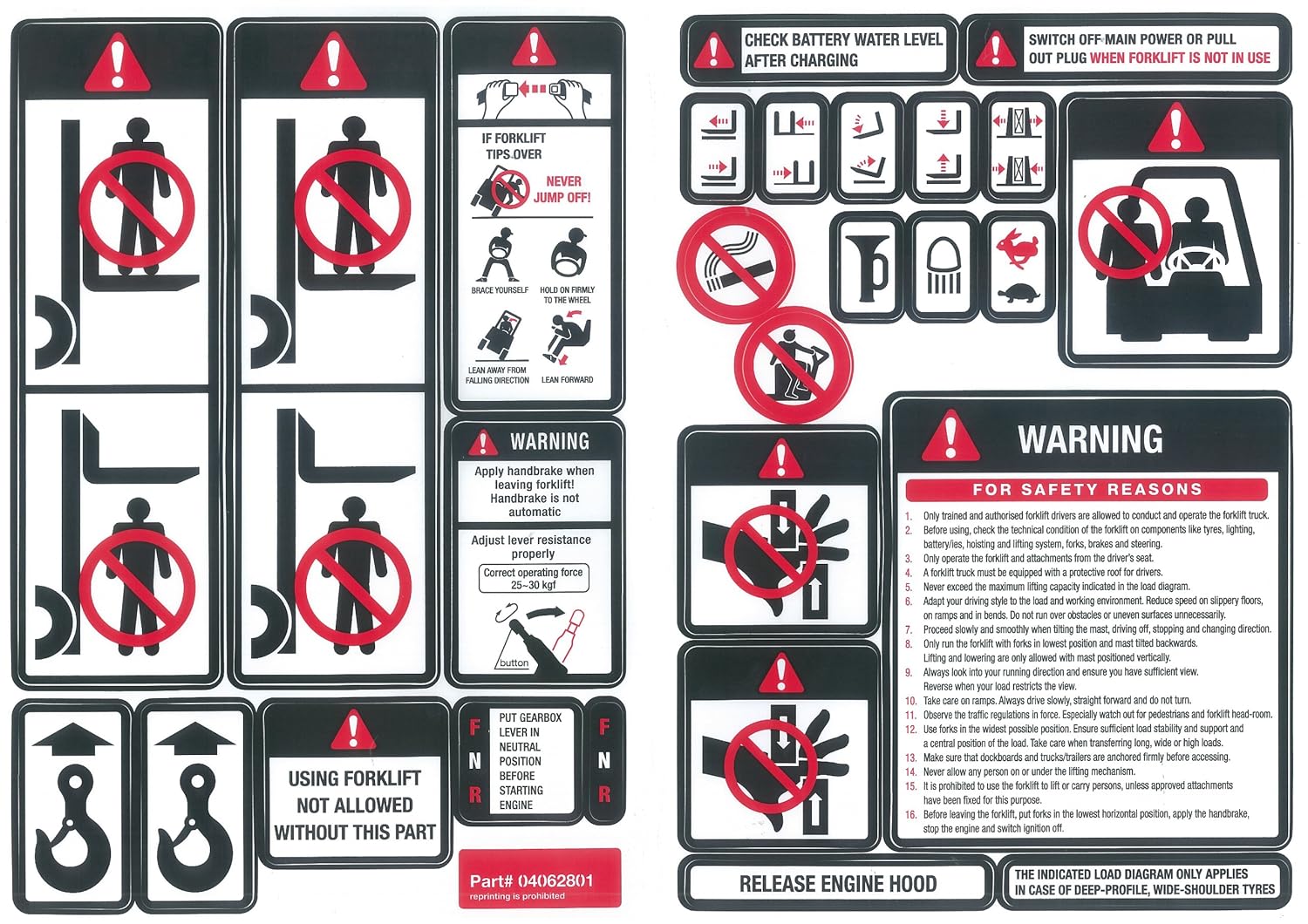 Intella 04062807 Forklift Safety Decal Set by Intel Amazon.co.uk