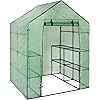 Best Choice Products Outdoor Portable Garden 2-Tier 8 Shelves Mini Walk-In Greenhouse