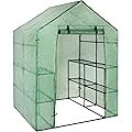 Best Choice Products Outdoor Portable Garden 2-Tier 8 Shelves Mini Walk-In Greenhouse