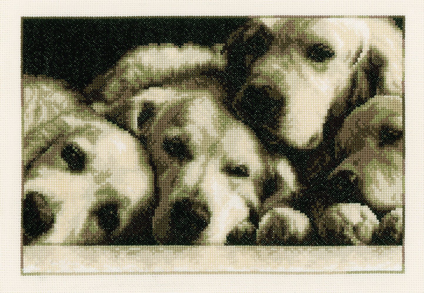 Vervaco Labradors Counted Cross Stitch