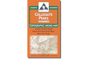 OUTDOOR TRAIL MAPS Collegiate Peaks Wilderness - Colorado Topographic Hiking Map (2018)