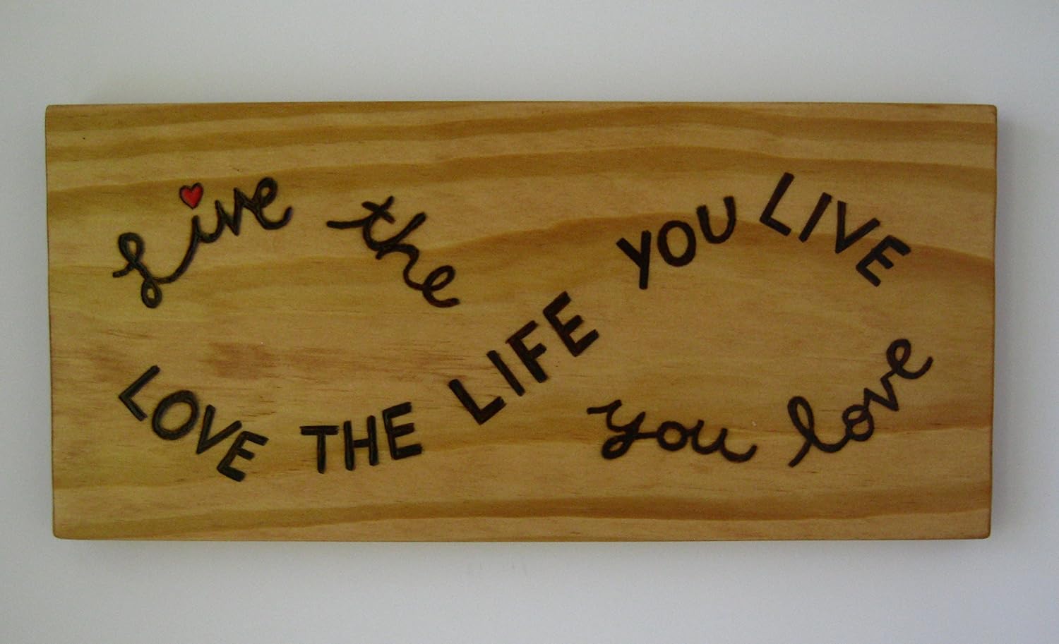 Uhren Schmuck Live The Life You Love Love The Life You Live Worded Infinity Symbol Necklace Modeschmuck