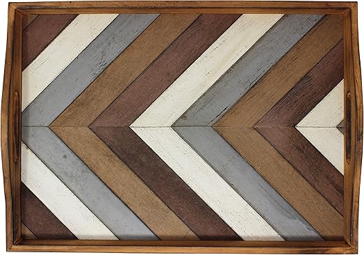 Amazon Com Decorative Vintage Wood Serving Tray For Coffee Table