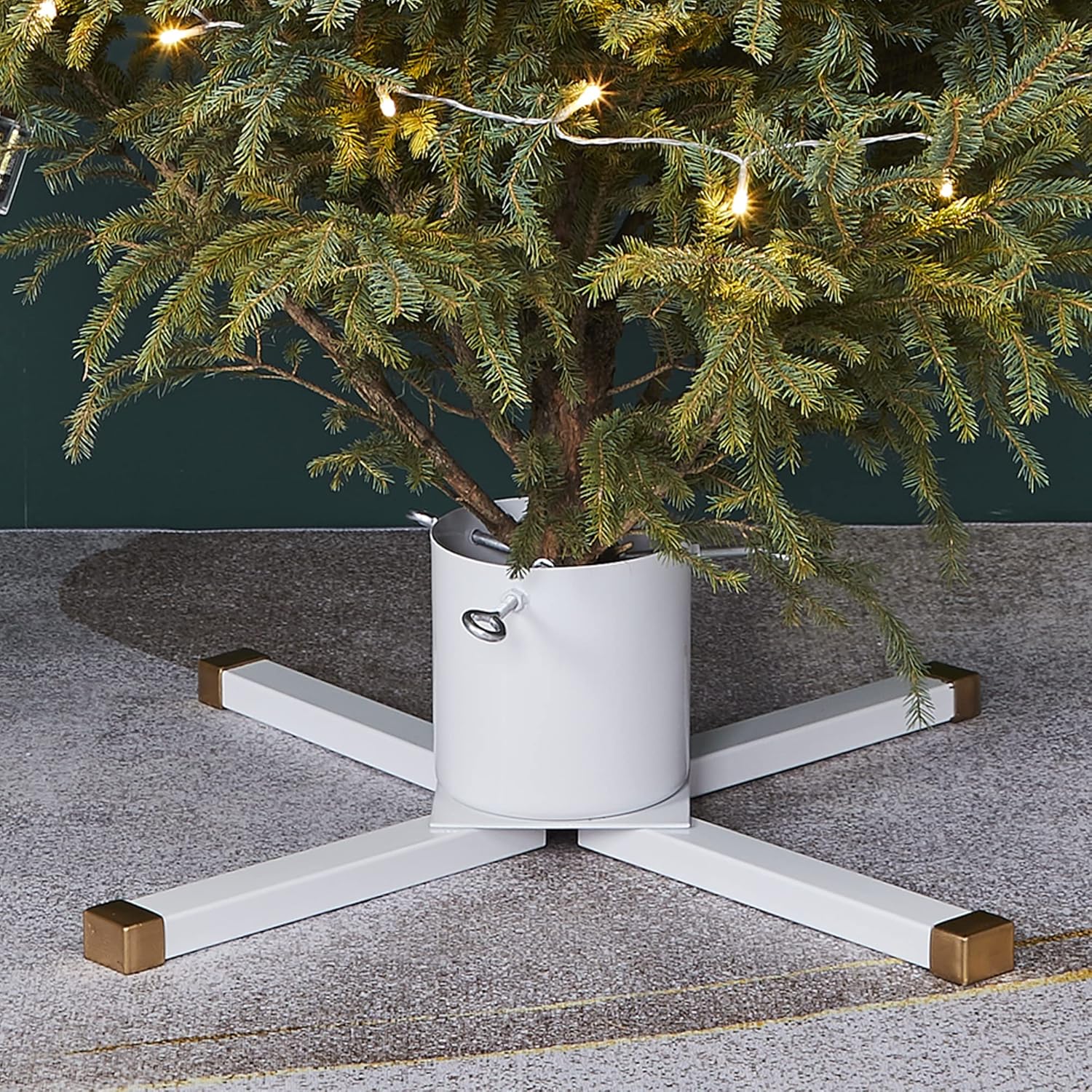 Tree Stands - Blissun Christmas Tree Stand, Christmas Tree Holder, Xmas Tree Stand for Real Trees, White