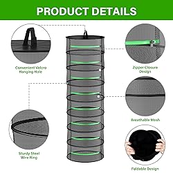 iPower Zippered 8 Layer 24'' Herb Drying