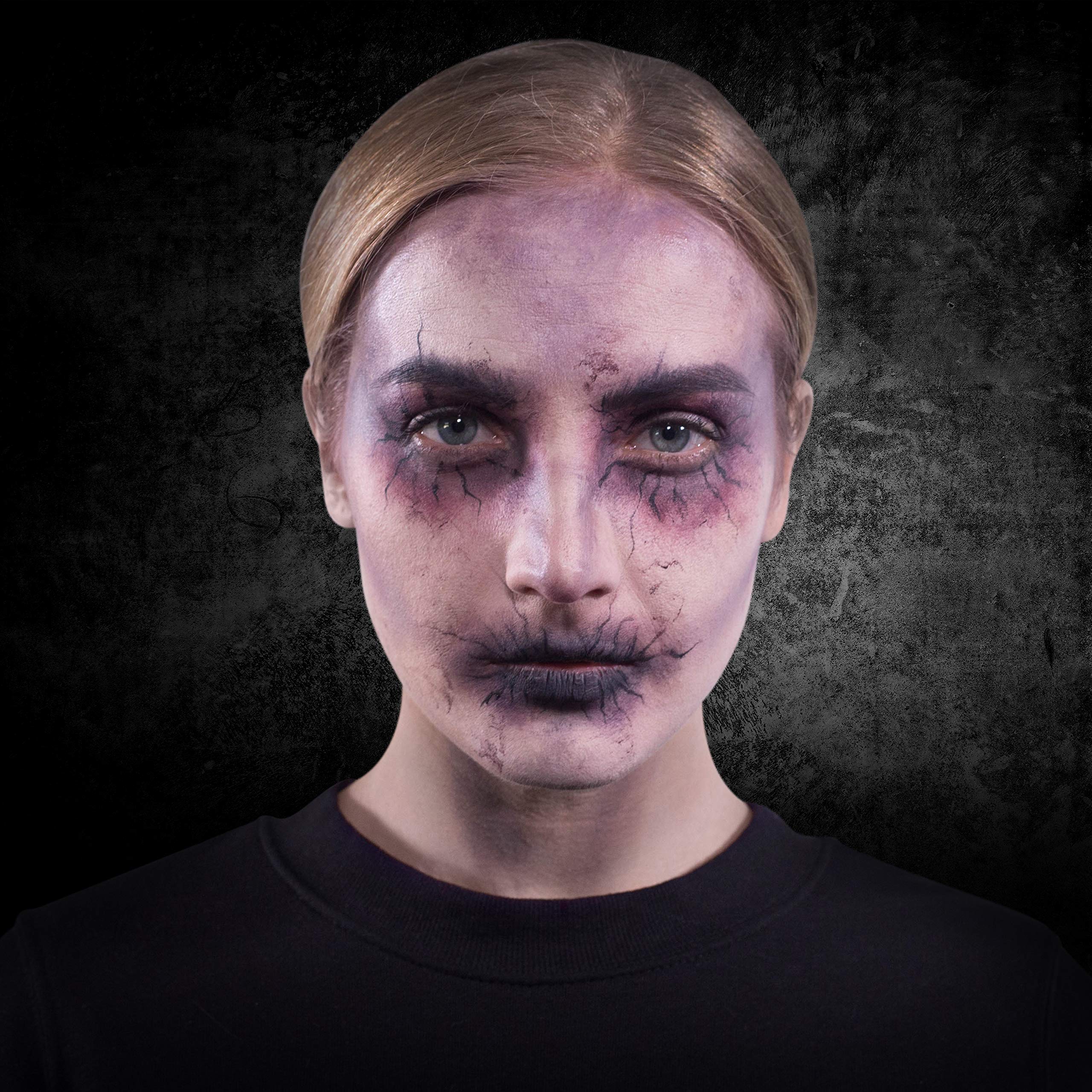 Narrative Cosmetics 12-Color Death FX Cream Palette, Professional Quick Drying Waterproof SFX Makeup for the Stage, Film, Costumes, Cosplay, Halloween