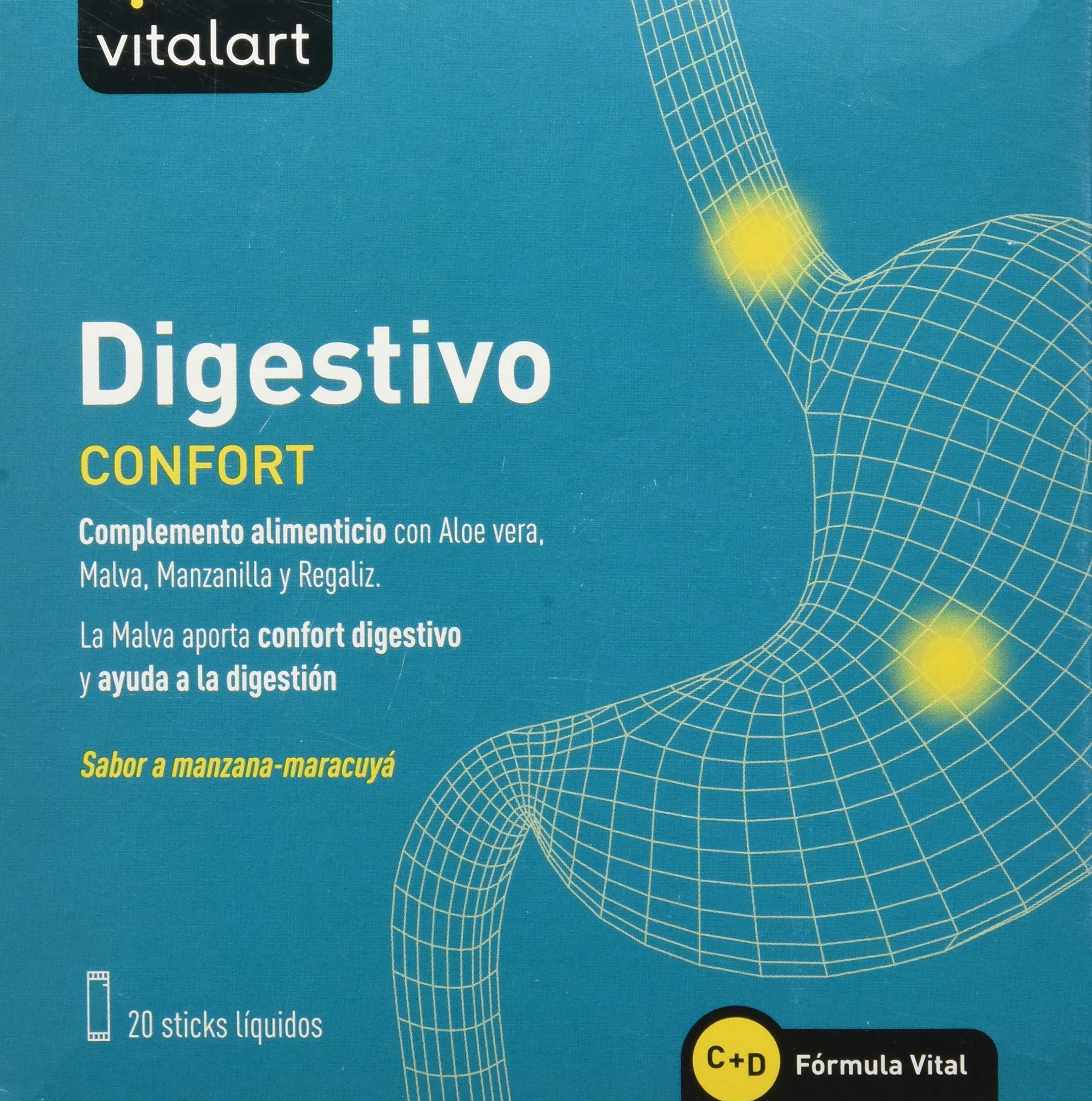 VITALART DIGESTIVO Confort 20sticks, Black, Normal