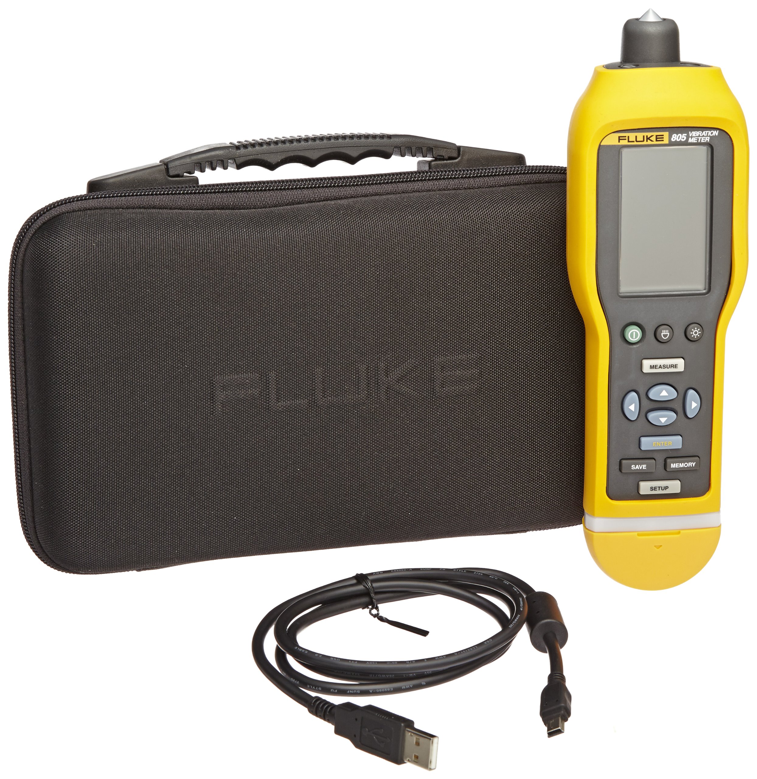 Fluke 805 Vibration Meter with Large High Resolution Screen, 1000 Hz
