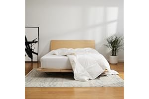 Brooklinen Lightweight Luxury Down Alternative Comforter, Vegan and Hypoallergenic – 100% Cotton Sateen Shell, Baffle Box Construction, Full/Queen Size | Best Down Alternative Comforter