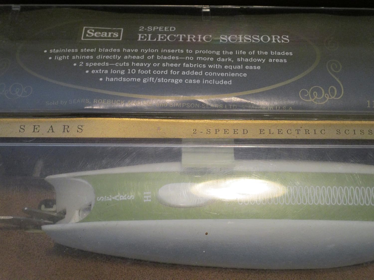 VINTAGE Electric Scissors Sears 2Speed great for