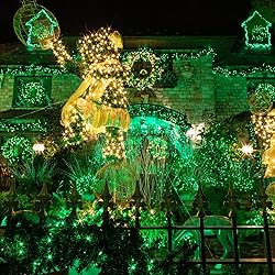 Green Christmas Lights, Total 400 LED 132FT