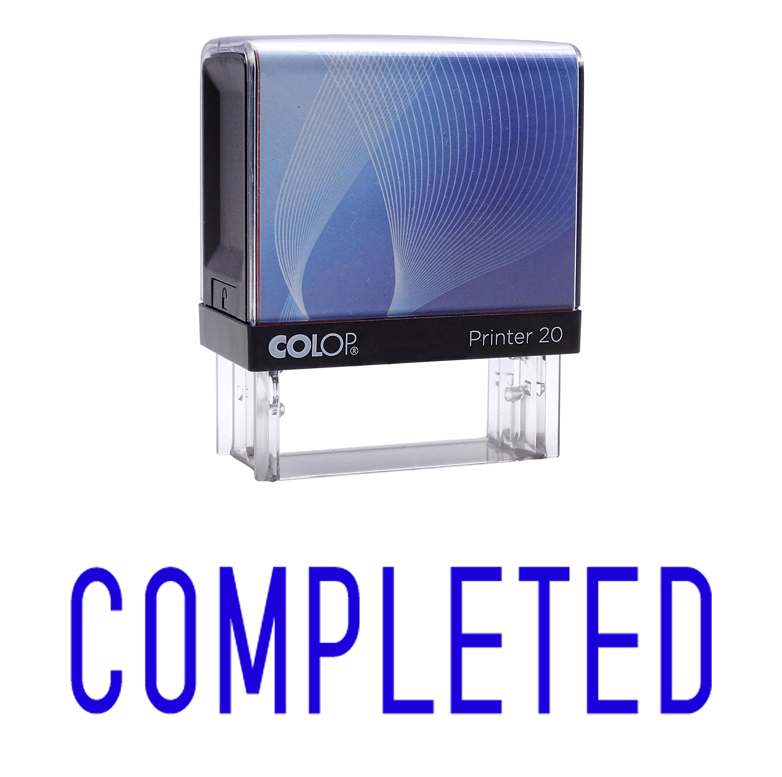 Completed Self Inking Rubber Stamp Custom Colop Office Stationary P20 Mini Stamper