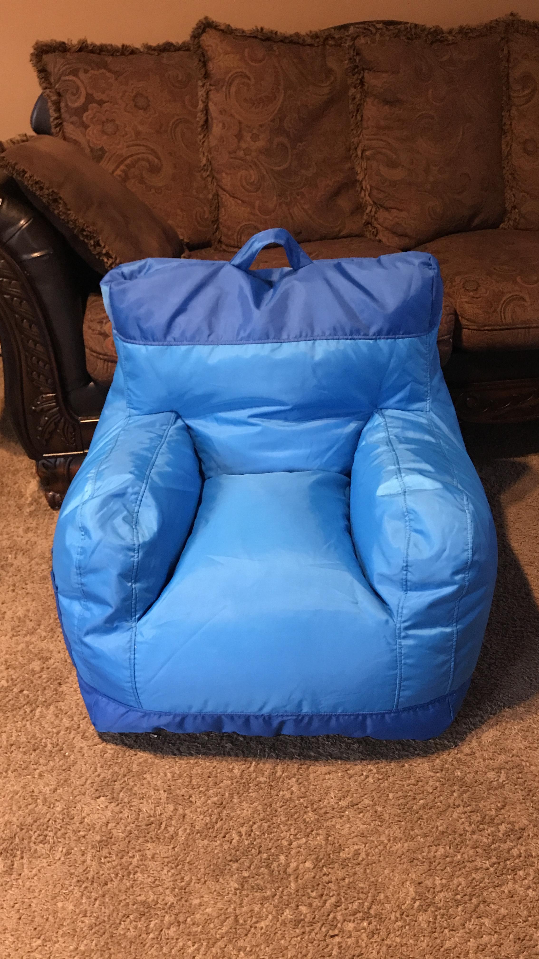11/mo Finance Big Joe Dorm 2.0 Bean Bag Chair, Two Tone Blue Buy